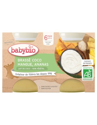 Babybio YOGUR Coco Mango Piña  2*130g