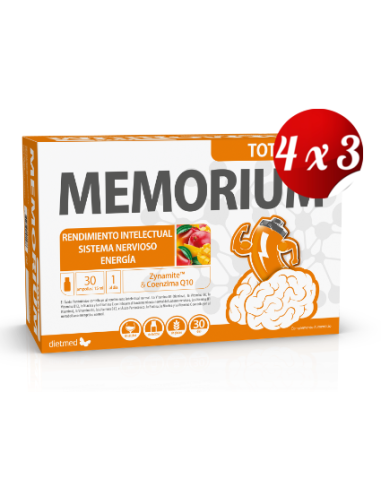 Pack 4x3 uds Memorium Total  30 X 15 Ml Ampollas De Dietmed