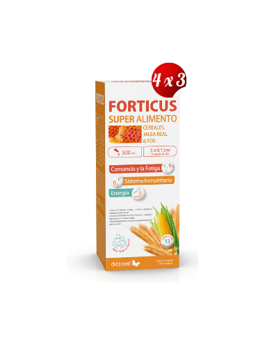 Pack 4x3 uds Forticus Solución Oral 500 Ml De Dietmed