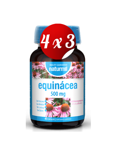 Pack 4x3 uds Equinácea 500 Mg  90 Capsulas De Dietmed