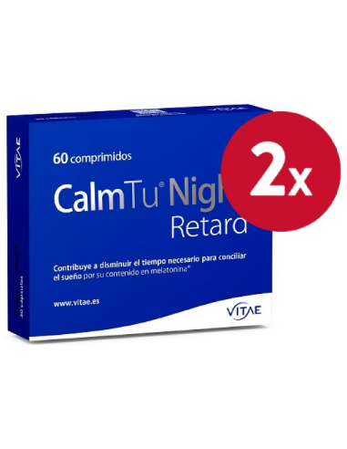 Pack 2 uds CalmTu Night Retard 60 comprimidos de Vitae