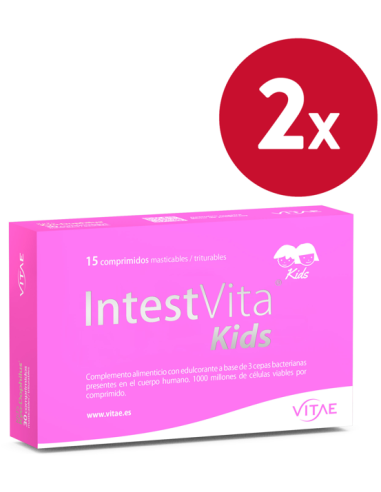 Pack 2 uds IntestVita Kids 15 comprimidos  de Vitae