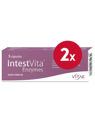 Pack 2 uds IntestVita Enzymes REDUX 5 cápsulas de Vitae