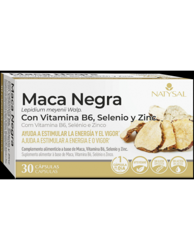 Maca Negra 30 capsulas de Natysal