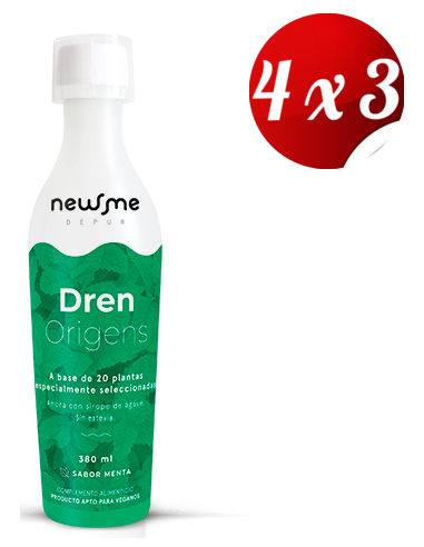 Pack 4x3 Dren Origens 380 Ml 2+1 de Herbora