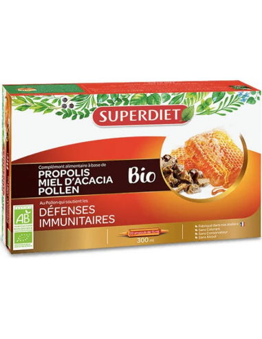 Miel Propóleo Polen Bio 20X15Ml de Superdiet