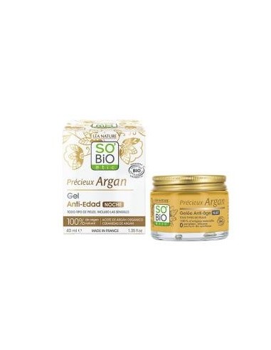 Gel Noche Antiedad Argan 150 Mililitros Bio So´Bio Etic