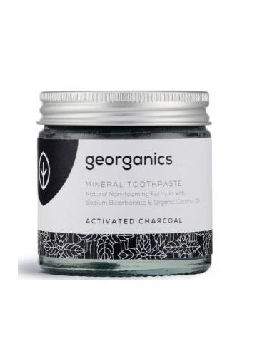 Dentifrico Mineral Carbon Activado Crema 60 Mililitros Georganics