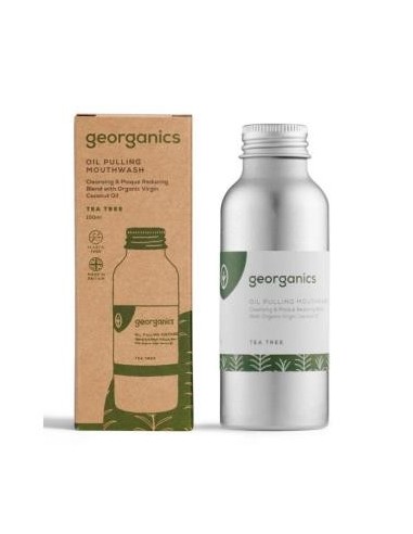 Enjuage Bucal Con Aceite Arbol Del Te 100 Mililitros Georganics