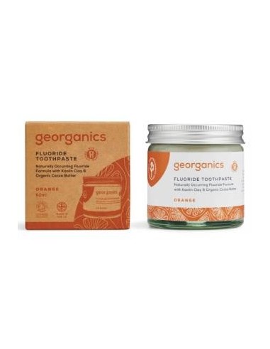 Dentifrico Fluor Naranja  60 Mililitros Georganics