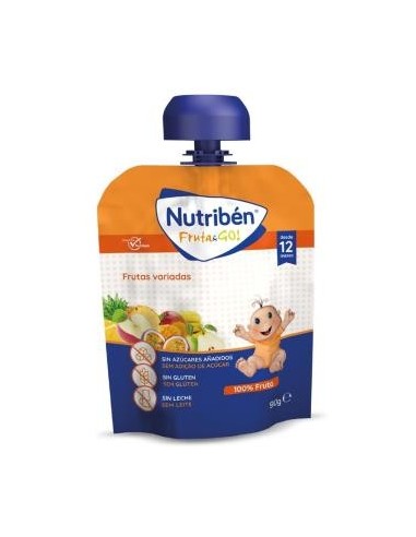 Nutriben Fruta And Go Frutas Variadas 90 Gramos Nutriben