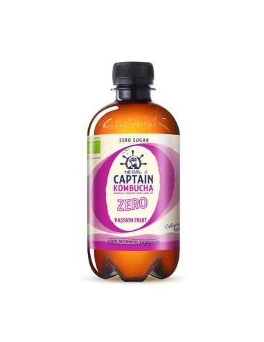 Kombucha Zero Frutas De La Pasion 400 Mililitros Bio Captain