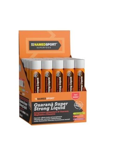 Guarana Super Strong 20 Viales. Named Sport