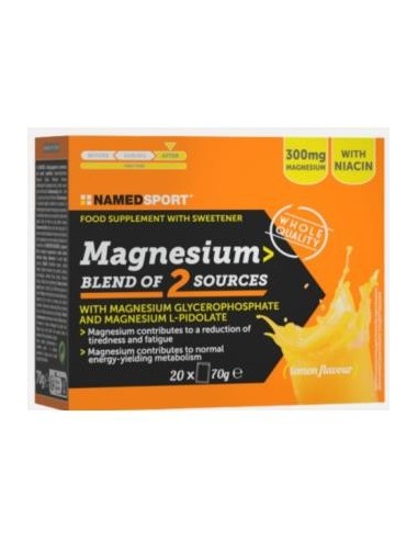 Magnesium Blend Of 2 Sources 20 Sobres Named Sport