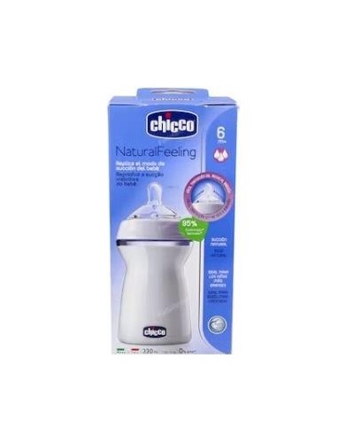 Biberon Nat B/Ancha Sili Fisio Flu Rapi+6M 330 Ml Chicco