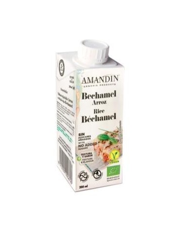 Bechamel De Arroz 200 Ml 24Uds. Bio Amandin