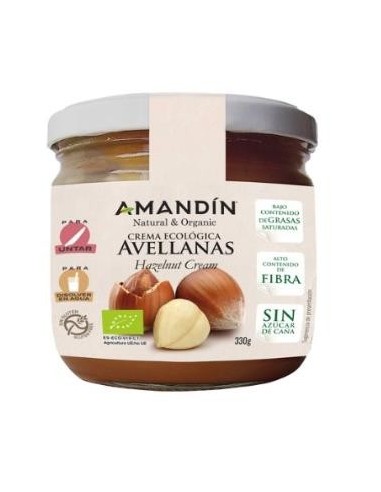 Crema De Avellanas 330 Gramos Bio Amandin