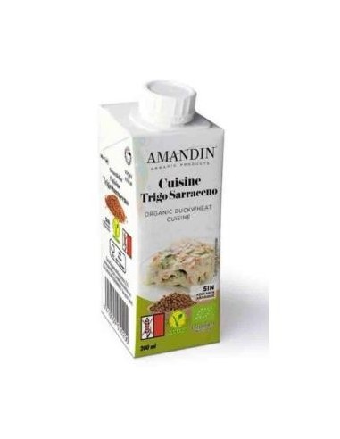 Cuisine Crema De Trigo Sarraceno 200 Ml 24Uds. Amandin