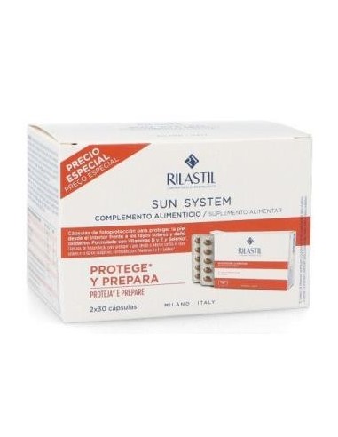 Ril Duplo Sun System Oral 2X30 Cápsulas  Rilastil