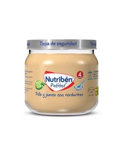 Nutriben Potito Pollo Jamon Verduritas 120 Gramos+4M Nutriben