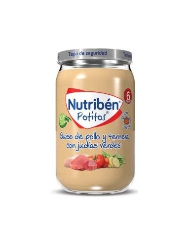 Nutriben Potito Guiso Pollo Ternera Judias 235 Gramos Nutriben