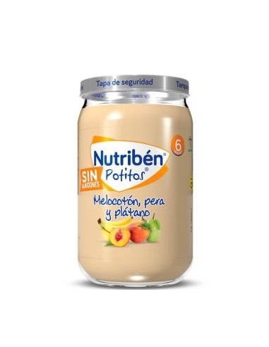 Nutriben Potito Melocoton Pera Platano 235 Gramos+6M Nutriben