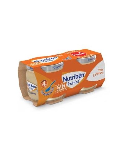 Nutriben Potito Pera Platano 2X120 Gramos+4M Nutriben