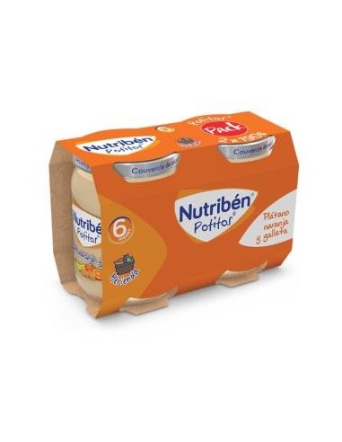 Nutriben Potito Platano Naranja Galleta 2X190Gr Nutriben