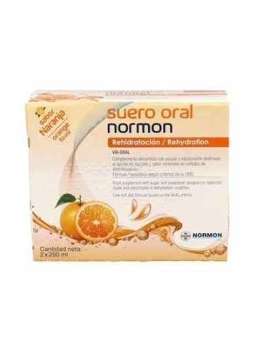 Suero Oral Normon Naranja Pack 2 Bricks 250 Ml Normon