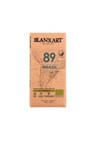 Chocolate Negro 89% Brasil 80 Gramos Eco Blanxart