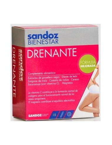 Sandoz Bienestar Drenante Expositor 18 Unidades Sandoz Bienestar