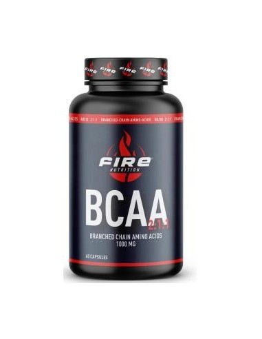 Bcaa Ratio 2:1:1 1000Mg 60 Cápsulas  Fire Nutrition