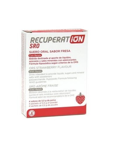 Recuperat-Ion Suero Oral Sabor Fresa 4 Sobres Recuperat-Ion