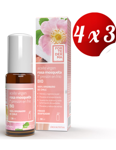 Pack 4x3 Rosa Mosqueta Bio 30 Ml de Herbora