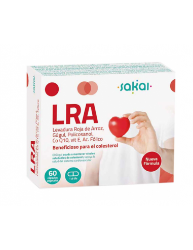 Pack 2 uds Lra Levadura Roja De Arroz + Q10 60 Capsulas de Sakai