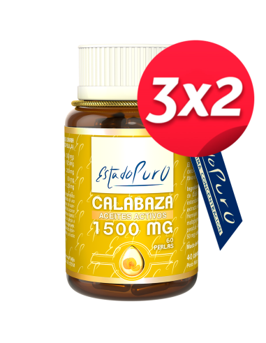 Pack 3x2 Calabaza Aceites Activos 60 Perlas de Tongil