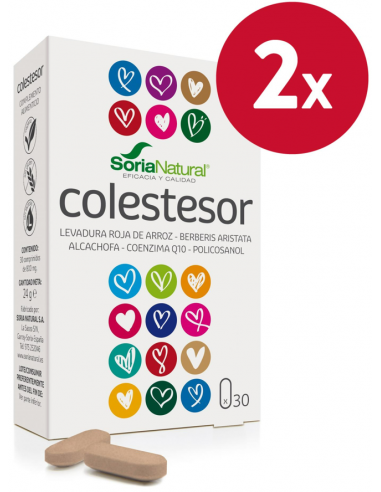 Pack 2 uds Colestesor 30 comprimidos de Soria Natural