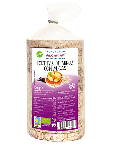 Tortitas De Arroz Y Algas Bio 100 G Algamar