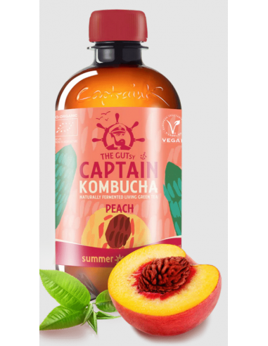 Melocotón Bio 400 ml de Captain Kombucha