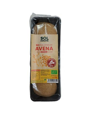 Galletas De Avena Endulzadas Con Dátil Bio 170 Gramos  Sol Natural