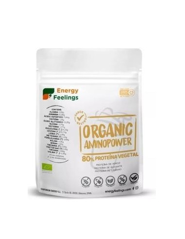 Organic Aminopower 80% Neutro 200 Gramos Eco Vegan Sg Energy Feelings