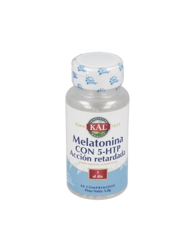 Melatonina 1,9Mg+5-Htp Accion Retard 60Comp. Kal