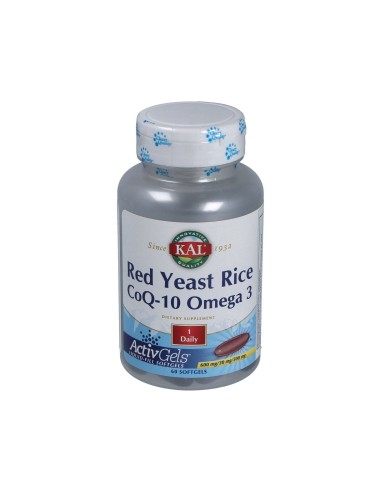 Kal Red Rice - Q10 - Omega 3 60Perlas