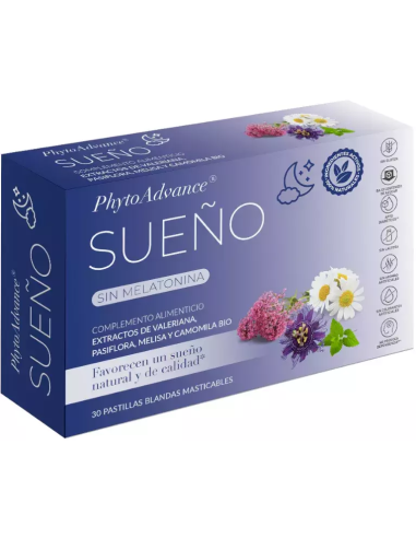 Sueño 30 Pastillas Blandas Masticables de Phytoadvance