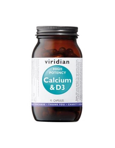 Calcio-D3 Alta Potencia 90Cap. de Viridian