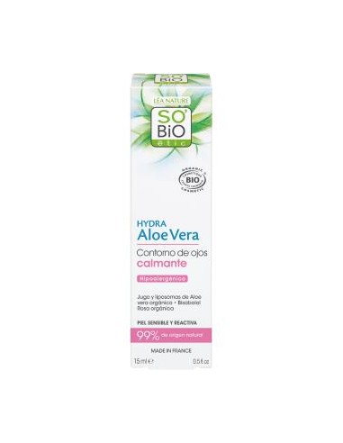 Contorno De Ojos Calmante Bisabolol-Aloe 15Ml Bio de So´Bio Etic