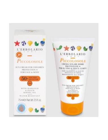 Piccolosole Crema Solar Infantil Spf 50+ 75Ml. de L´Erbolario