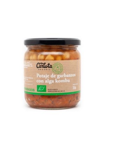 Potaje De Garbanzos Con Alga Kombu 350Gr. Eco Sg de Carlota Organic