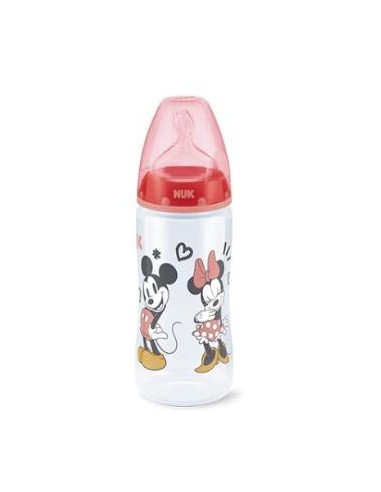 Biberon Mickey Rojo Fc+ Pp Tc 6-18 Silicona 300Ml. de Nuk