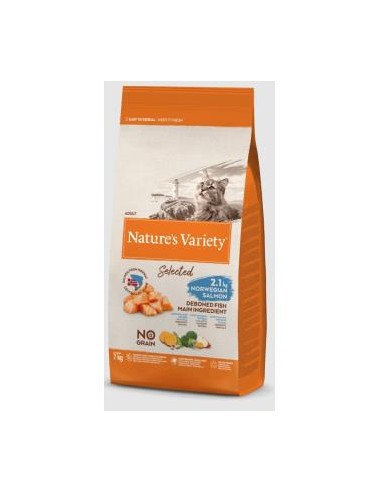 Natures Variety Feline Adult Salmon Norueg 7Kg. de Nature S Variety Vet